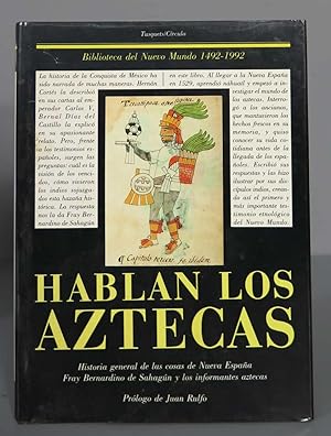 Imagen del vendedor de Hablan los aztecas historia general de las cosas de Nueva Espaa. FR Bernardino de Sahagn a la venta por EL DESVAN ANTIGEDADES