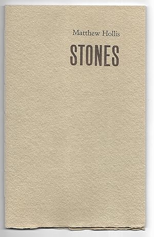 Imagen del vendedor de Stones (A Poem in 6 parts) [Signed & Numbered] a la venta por The Bookshop at Beech Cottage