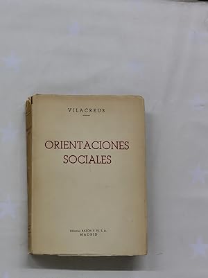 Imagen del vendedor de Orientaciones sociales a la venta por Librera Alonso Quijano