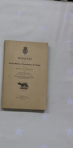 Imagen del vendedor de Bosquejo de la agricultura y ganadera de Italia a la venta por Librera Alonso Quijano