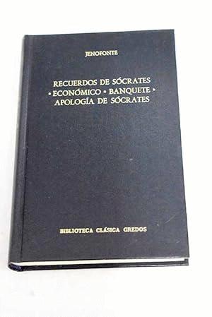 Immagine del venditore per RECUERDOS DE SCRATESECONMICO ; BANQUETE ; APOLOGA DE SCRATES venduto da Libro Inmortal - Libros&Co. Librera Low Cost
