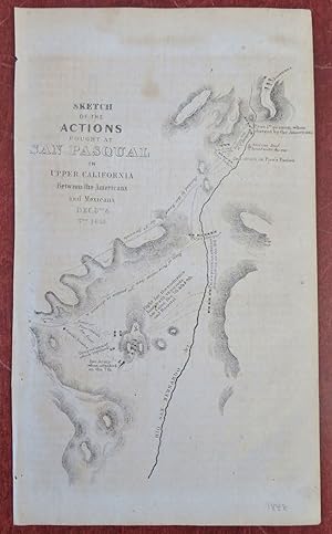 Battle of San Pasqual Mexican-American War California 1848 battle map troop plan