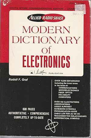 Modern Dictionary Of Electronicis: Alliied/Radio Shack, Third Ed.