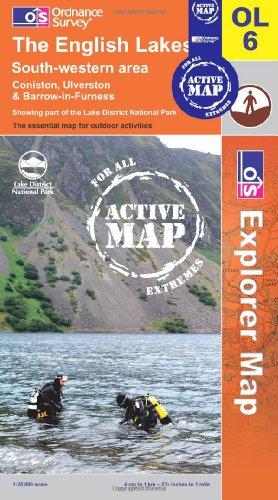 Seller image for The English Lakes - South Western Area (OS Explorer Map Active): Sheet OL06 for sale by WeBuyBooks