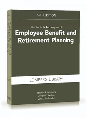 Imagen del vendedor de Tools & Techniques of Employee Benefit and Retirement Planning a la venta por GreatBookPrices