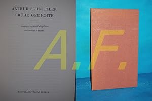 Bild des Verkufers fr Frhe Gedichte Arthur Schnitzler. Hrsg. u. eingel. von Herbert Lederer zum Verkauf von Antiquarische Fundgrube e.U.