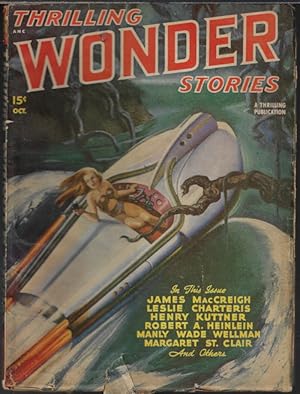 Imagen del vendedor de THRILLING WONDER Stories: October, Oct. 1947 a la venta por Books from the Crypt