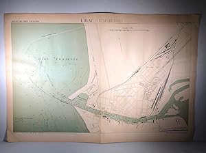 Map of Libau (Liepaja, Latvia) (1879). Atlas des ports étrangers.