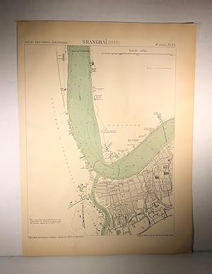 Map of Shangai, (China) (1880). Atlas des ports étrangers.