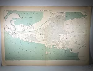 Map of Mumbai (India) (1883). Atlas des ports étrangers.