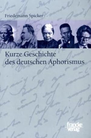 Bild des Verkufers fr Kurze Geschichte des deutschen Aphorismus zum Verkauf von Studibuch