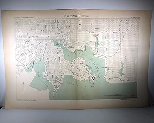 Map of Baltimore (1886). Atlas des ports étrangers.