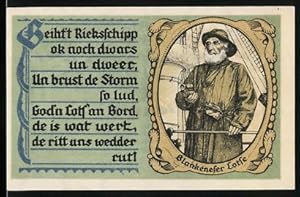 Bild des Verkufers fr Notgeld Blankenese 1921, 50 Pfennig, Blankeneser Lotse zum Verkauf von Bartko-Reher