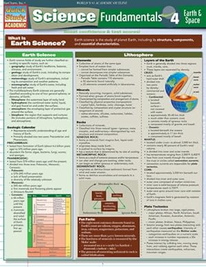 Seller image for Quick Study Science Fundamentals 4 : Earth & Space for sale by GreatBookPrices