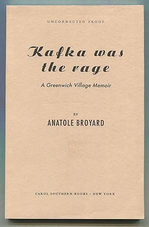 Bild des Verkufers fr Kafka was the Rage: A Greenwich Village Memoir zum Verkauf von Between the Covers-Rare Books, Inc. ABAA