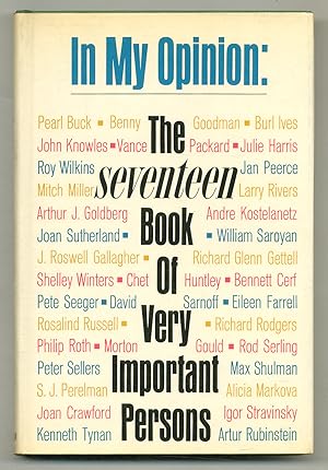 Image du vendeur pour In My Opinion: The Seventeen Book of Very Important Persons mis en vente par Between the Covers-Rare Books, Inc. ABAA