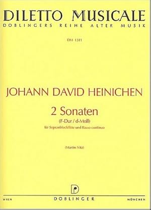 Bild des Verkufers fr 2 Sonatenfür Sopranblockfl te und Bc zum Verkauf von AHA-BUCH GmbH