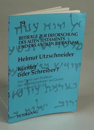 Seller image for Knder oder Schreiber?. for sale by Antiquariat Dorner