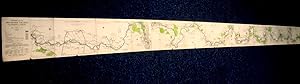 Imagen del vendedor de Stanford's map of the River Thames from Richmond to Lechlade, scale 1.5 inches to one mile. ( c1945 fold-out map over10 foot long) a la venta por Tony Hutchinson