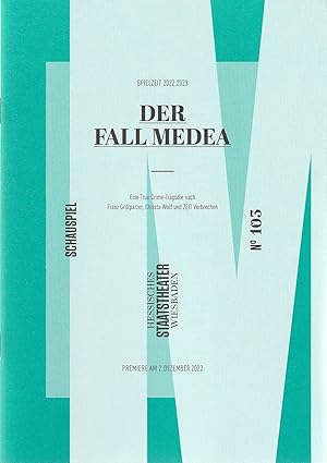 Seller image for Programmheft DER FALL MEDEA Premiere 2. Dezember 2022 Spielzeit 2022 / 2023 Heft 103 for sale by Programmhefte24 Schauspiel und Musiktheater der letzten 150 Jahre