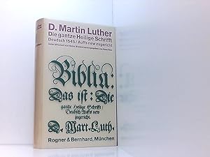 Seller image for Die ganze Heilige Schrifft Deudsch. Wittenberg 1545. 2 Bnde + Anhang 1. for sale by Book Broker