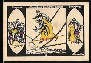 Bild des Verkufers fr Notgeld Dbeln 1921, 50 Pfennig, Staunen und Entsagung, Abmarsch mit dem liebsten Kleinod zum Verkauf von Bartko-Reher