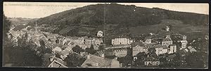 Klapp-Carte postale Plombières-les-Bains, Vue Panoramique, prise de la Chapelle Saint-Joseph