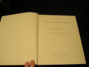 Imagen del vendedor de A Manual of English Church Music a la venta por Yare Books
