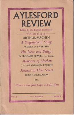 Image du vendeur pour Aylesford Review (Vol. II. Number 8. Winter 1959-60) mis en vente par Kennys Bookshop and Art Galleries Ltd.