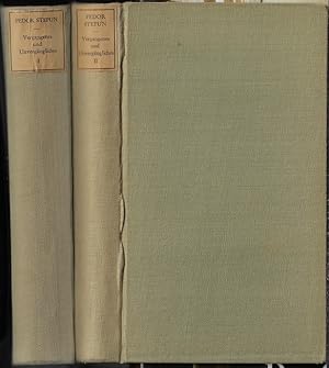 Stepun, Fedor: Vergangenes und Unvergängliches; Teil: T. 1.(I) 1884-1914 u. Teil 2 (II) 1914-1917