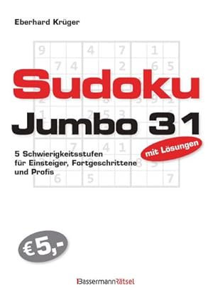 Bild des Verkufers fr Sudokujumbo 31: 5 Schwierigkeitsstufen - fr Einsteiger, Fortgeschrittene und Profis zum Verkauf von Rheinberg-Buch Andreas Meier eK