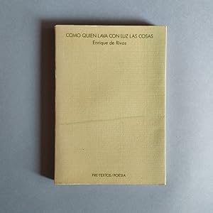 Seller image for Como Quien Lava con Luz las Cosas. for sale by Carmichael Alonso Libros