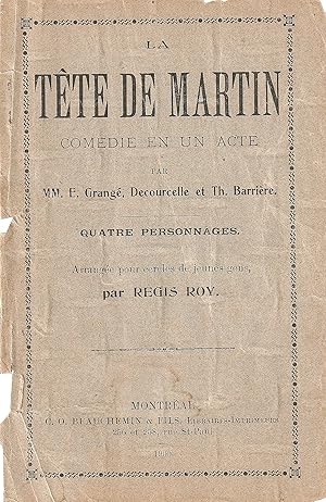 La tête de Martin = Comédie en un acte