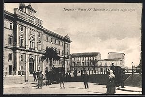 Cartolina Taranto, Piazza XX Settembre e Palazzo degli Uffici