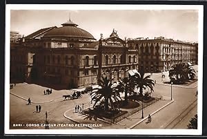 Cartolina Bari, Corso Cavour (Teatro Petruzzelli)