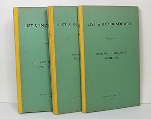 List and index Society Volume 103 Volume 132 and Volume 135 Itinerary of Edward I Part 1: 1272-12...