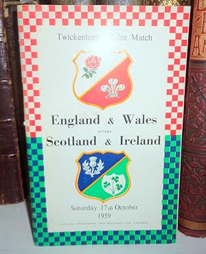 Rugby: England & Wales versus Scotland & Ireland (Twickenham Jubilee Match). Saturday 17th Octobe...