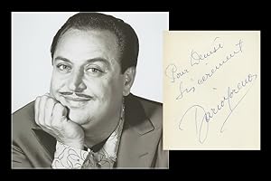 Seller image for Dario Moreno (1921-1968) - Signed album page + Photo - Brussels 1952 for sale by PhP Autographs