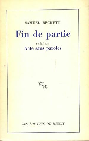 Seller image for Fin de partie / Acte sans paroles - Samuel Beckett for sale by Book Hmisphres