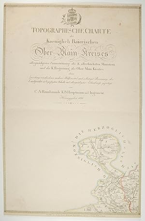 FRANKEN. - Oberfranken. - Karte. "Topographische Charte des Koeniglich Baierischen Ober-Main-Krei...