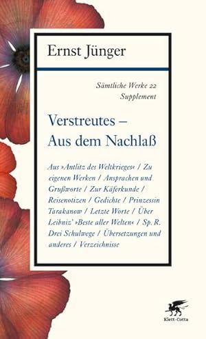 Sämtliche Werke - Band 22 Supplement-Band: Späte Arbeiten - Aus dem Nachlass