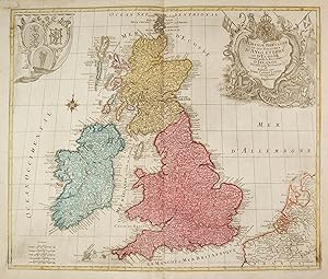 GROSSBRITANNIEN. - Karte. "La Grande Bretagne ou les Royaumes D'Angleterre et D'Ecosse comme auss...