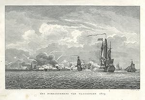 VLISSINGEN. "Het Bombardement van Vlissingen 1809". Darstellung der Bombadierung durch die Englän...