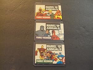 3 1990 Marvel Annuals Family Reunion Promo Cards