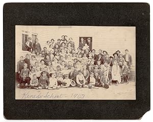 [Photograph]: Kenedy, Karnes County, Texas School Photograph of Students and Teachers in 1903