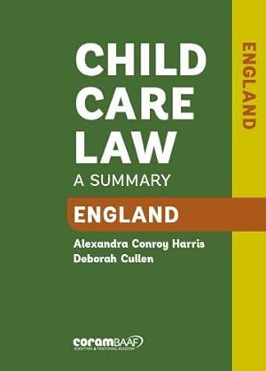 Bild des Verkufers fr Child Care Law: England 7th Edition zum Verkauf von WeBuyBooks