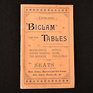 Catalogue of Biclam Cast Iron Tables, also Seats