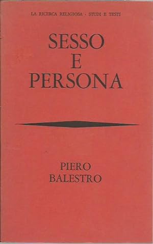 Seller image for Sesso e persona for sale by Booklovers - Novara