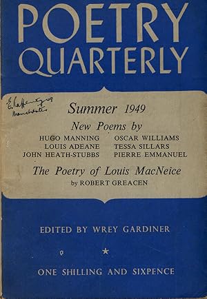 Poetry Quarterly Summer 1949 Vol. 11 No. 2