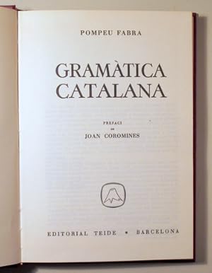 Imagen del vendedor de GRAMTICA CATALANA - Barcelona 1979 a la venta por Llibres del Mirall